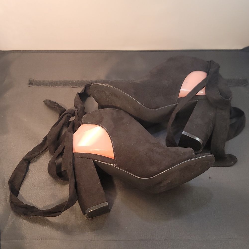 Brand New Justbaf Block-Heel Width Open-Toe Lace-… - image 8